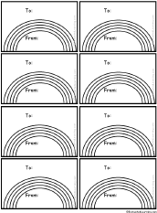 Search result: 'Black-and-White Rainbow Gift Tags to Print and Color'