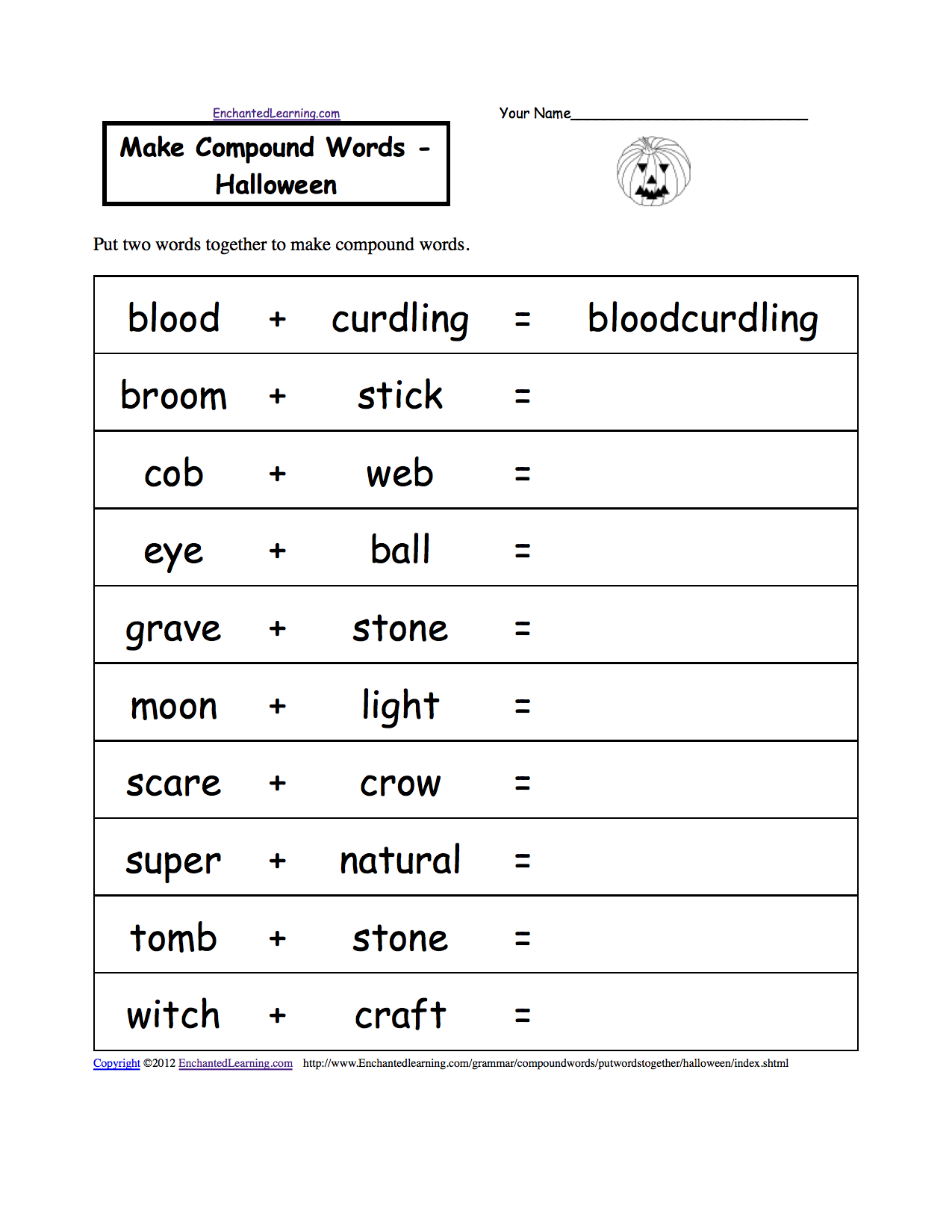 Make Compound Words