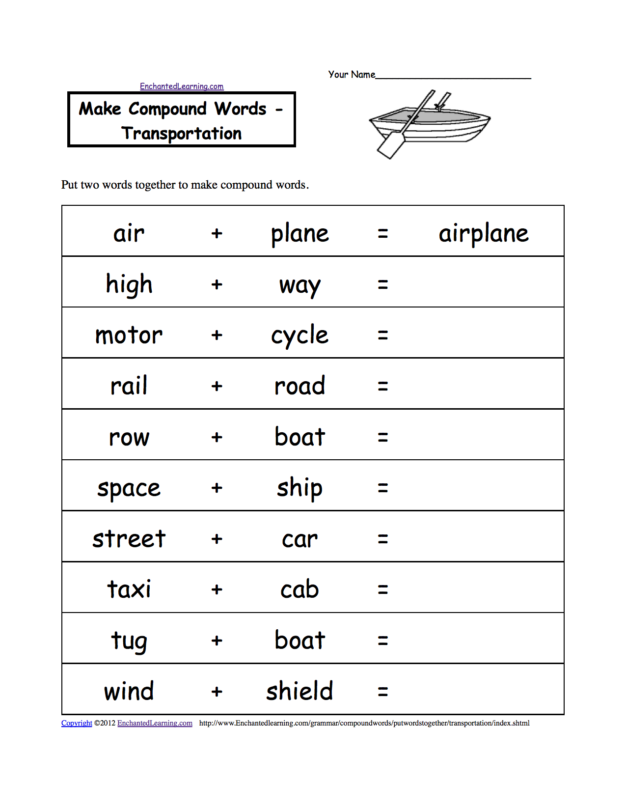 Learning compound words with race cars!