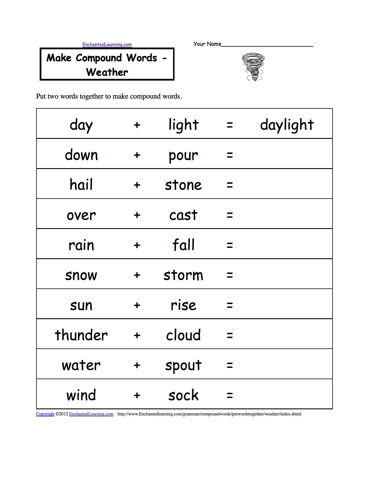 Make Compound Words