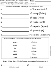 collective nouns enchantedlearning com