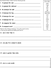 grammar worksheet