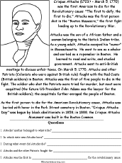 printable worksheets on african americans enchantedlearning com