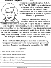 Printable Worksheets on African-Americans - EnchantedLearning.com