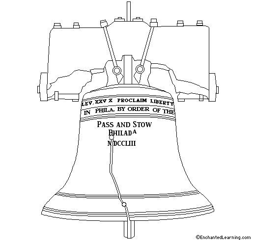 liberty bell coloring pages