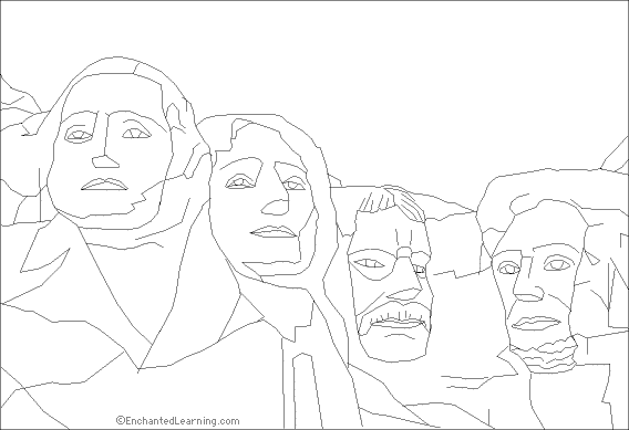 mount-rushmore-printable-coloring-pages