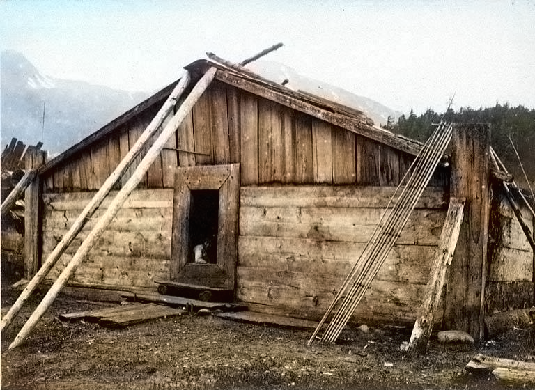 Chilkat plank house, Chilkoot, Alaska, 1894