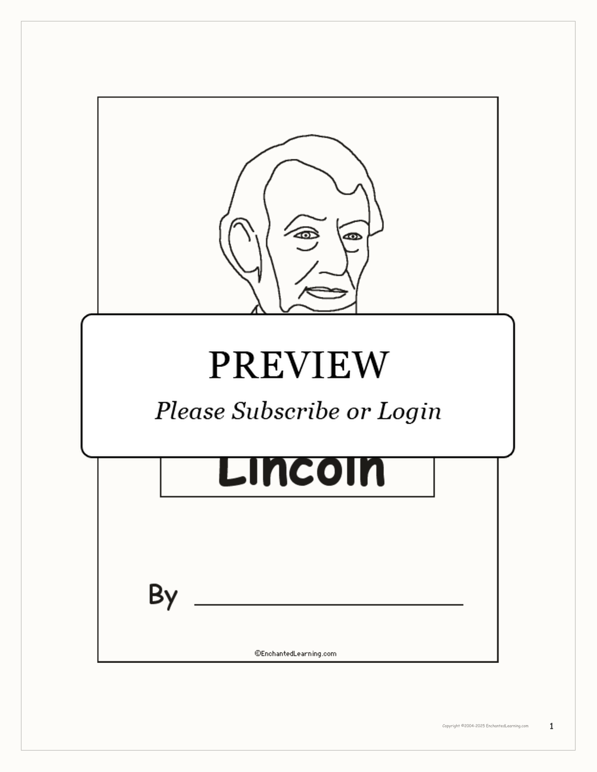 young abraham lincoln coloring pages