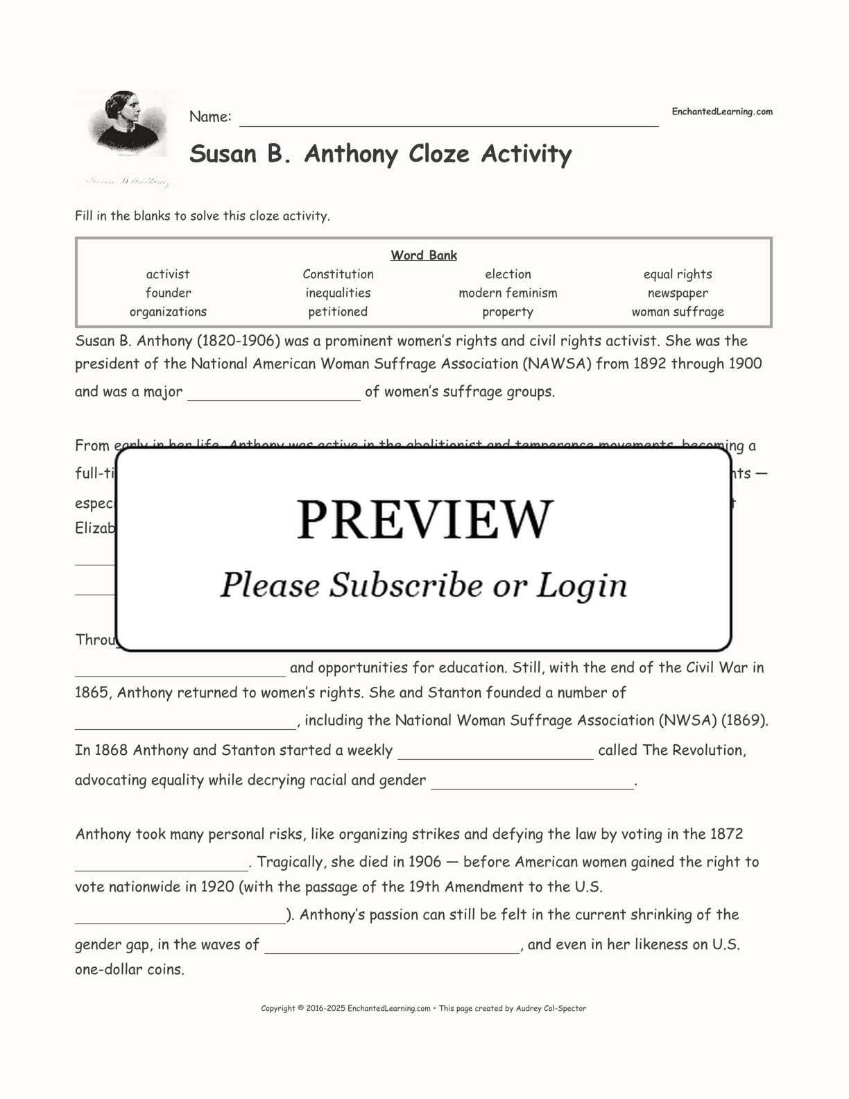 susan-b-anthony-cloze-activity-enchanted-learning