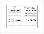 Birthday Words Book