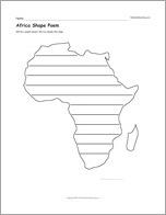 Africa Shape Poem