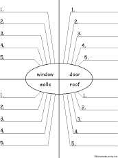 Write Five Adjectives Describing Parts of a House