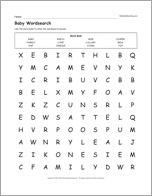 Baby Wordsearch