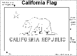 California Flag Printout