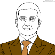 Volodymyr Zelenskyy Coloring Page