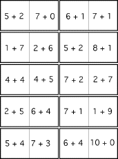 Addition Dominoes — Page 1