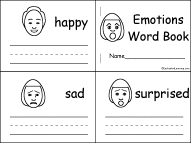 Emotions Word Book