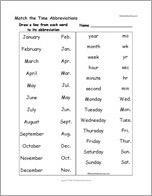 Match the Time Abbreviations