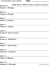 USA #2: Write a Question for Each Answer