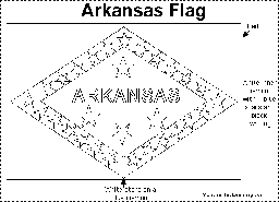 Arkansas Flag Printout