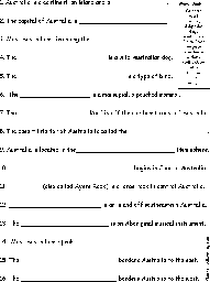 Australia Quiz Worksheet