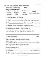 US Flag Day: Spelling Word Questions