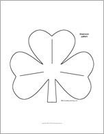 Stand-up Shamrock Template