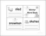 Winter Word Printable Book