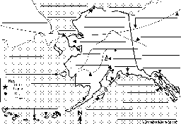 Label Alaska State Map Printout