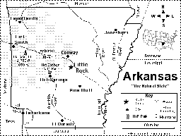 Arkansas Map/Quiz Printout