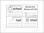 Words that Rhyme with 'ool' — Printable Book