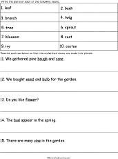 Plural Plant Nouns