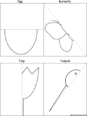 Symmetrical Spring Pictures: Finish The Drawing Worksheet