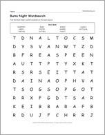 Burns Night Wordsearch