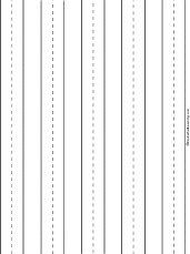 Blank Writing Practice Printout (Landscape)