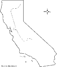 Outline Map California