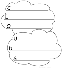 Clouds Acrostic Poem #2