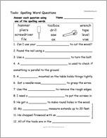 Tools: Spelling Word Questions