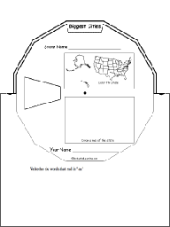 US State Wheel : Printable Worksheet