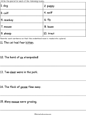 Plural Animal Nouns #1