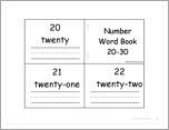 Numbers Word Book 20-30