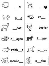 Missing Letters in Chinese Zodiac Animals