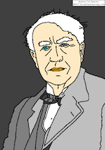 Thomas Edison Coloring Page