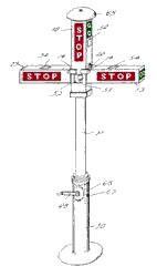 Image of a Morgan traffic symbol.