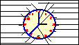 clock to label