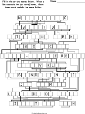 Letter-Flow Word Puzzle