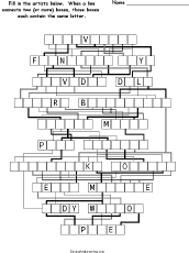 Letter-Flow Printable Word Puzzle