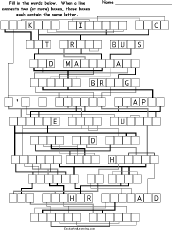 Letter-Flow Word Puzzle