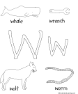 Search result: 'Letter W Alphabet Activities'