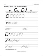 Search result: 'Writing Letters C-D (D'Nealian Style)'